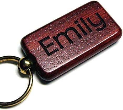 Custom Engraved Rectangle Key Chain - Key Ring - Front & Back Engraved - Personalized