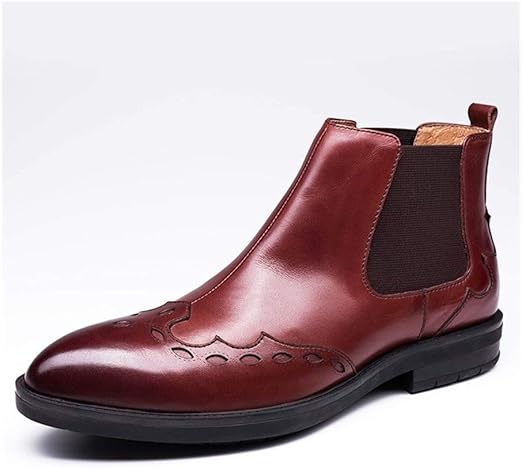wine red chelsea boots mens