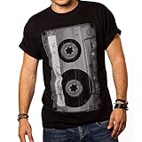Makaya Men's Hip Hop T-Shirt Dj Mix Tape Black Size L
