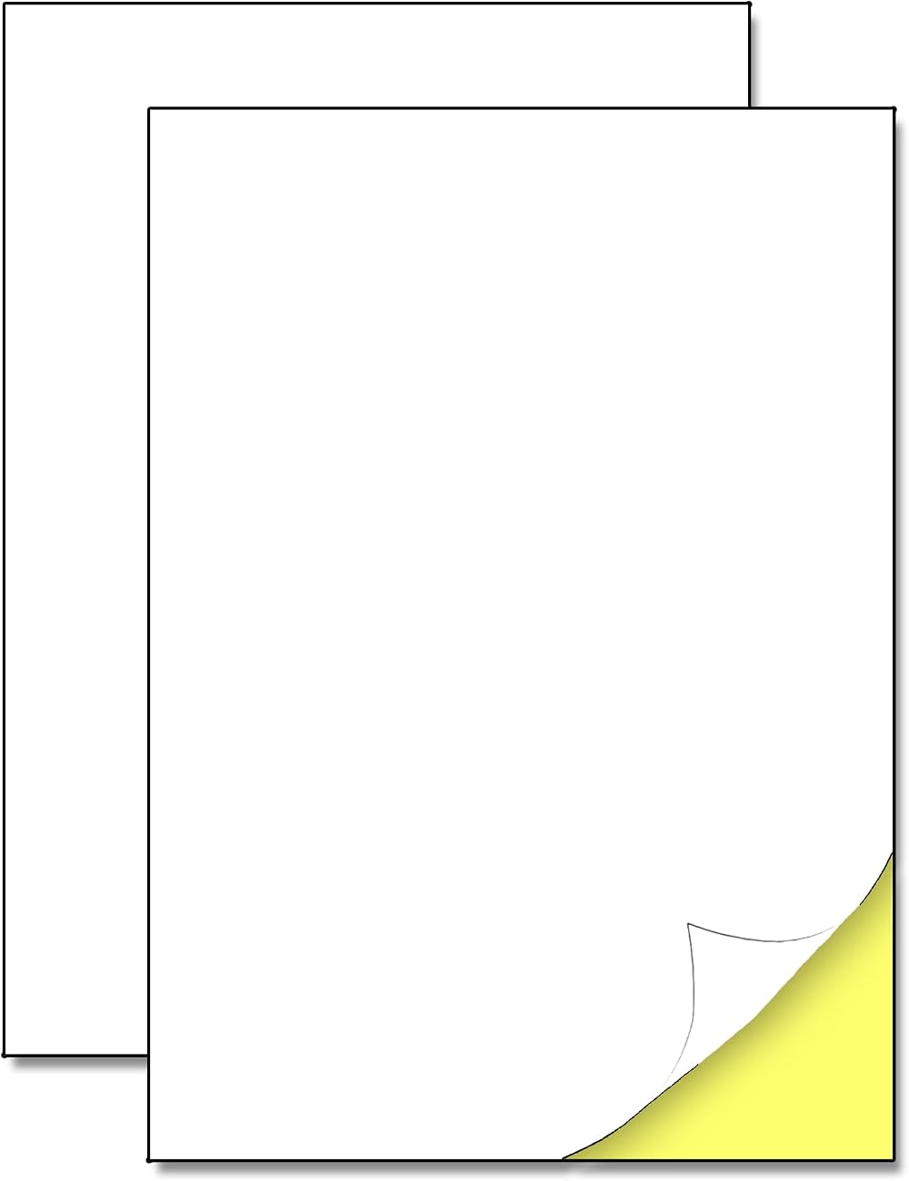 TownStix A4 White Sticker Paper Labels 210 x 297mm 150 Sheets One Per Sheet