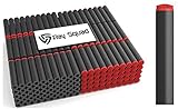 Ray Squad 300 Pack Black Foam with Red-Orange Tips Koosh Darts Nerf Compatible Darts Compatible with N-Strike Elite Series Blasters
