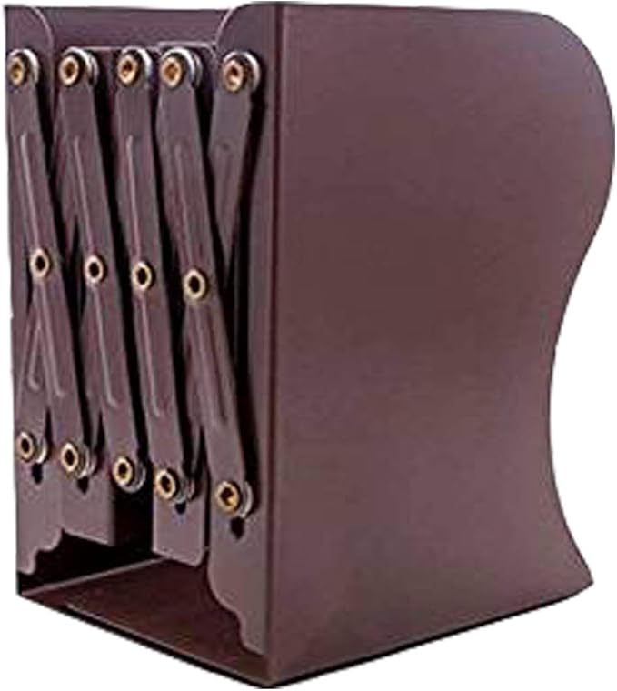 Funhoo Foldable Bookend Holder, Expanding Book Shelves, HeavyDuty File