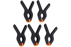 12 Pcs Plastic Spring Clamps,3.5 inch Small Duty Clips for Crafts
