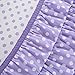 Mi Zone Morgan Cozy Comforter Set - Polka Dots with Ruffle Design, All Season Down Alternative Cozy Bedding with Matching Shams, Decorative Pillow, Purple Twin/Twin XL 3 Piece