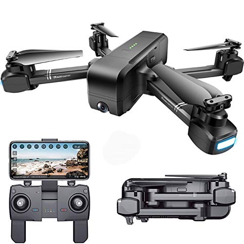 Drone [1000 meters distance] dual GPS positioning 1080P intelligent aerial folding unmanned electro-mechanical camera four-axis aircraft resistance to RC airplane remote control aircraft 1080P ESC cam