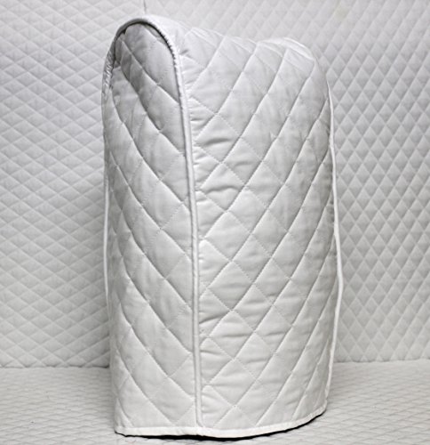 Ninja blender Cover - Quilted Double Faced Cotton, White