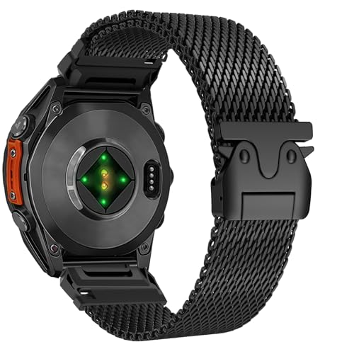 Titanium Strap for Garmin fenix 6x/6x Pro, Easy Fit 26mm Titanium Bracelet for Fenix 5x/5x Plus/7x/7x Pro/8/8 pro 51mm/3/3 HR/Tactix 7/Tactix 7 Pro/Epix Pro 51mm/Garmin Enduro 3/Descent MK1/2 /2i