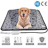 wangstar X-Large Pets Heating Pad 28x23.6'' & Pet Heated Blanket 39.37''x27.55'', Electric Warm Pet Heat Mat for Dogs Cats Chew Resistant Waterproof