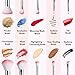 Makeup Brushes, USpicy Professional 10 Pieces Makeup Brush Set with Seashell Shaped PU Leather Case (Soft Synthetic Fiber for Uniform Application of Blush, Creams, Liquids, Contouring & Powders)-Pink