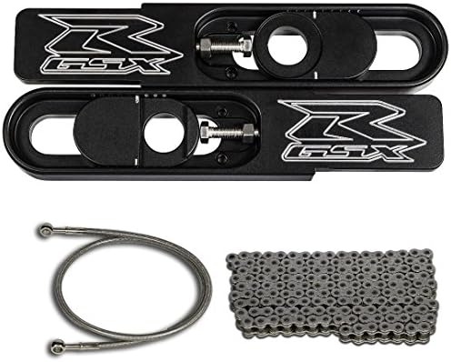 FTD Customs GSXR 600 750 swingarm Extensions Kit. Extensions, Chain, and Brake Line for 2006-2009 GSXR 600/750