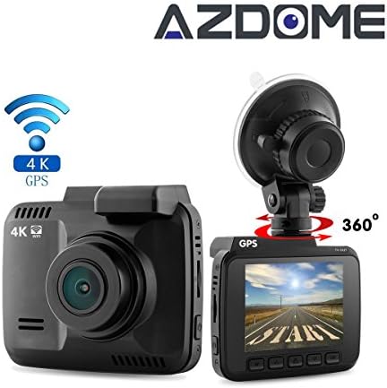 Car Dash Cam GS63H Dashboard Camera Recorder with 4K FHD Built in WIFI and GPS 150 Wide-Angle with Loop Recording Motion Detection G-sensor and Support APP