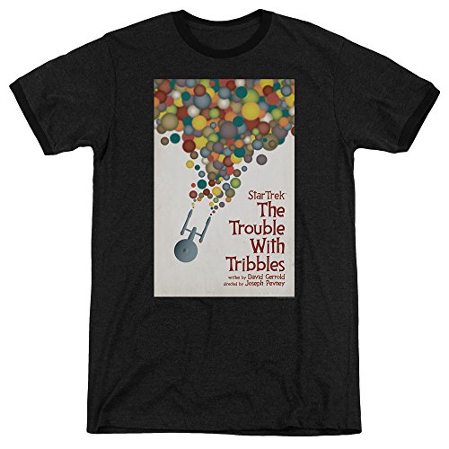 Star Trek The Trouble With Tribbles Juan Ortiz Poster Unisex Adult Ringer T Shirt For Men and Women