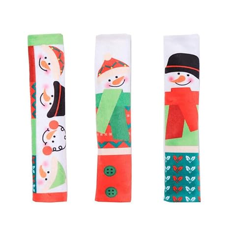Amazon.com: Juego de 3 cubiertas para manillar de Navidad ...