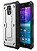 E LV Case for Galaxy Note 4 Case Shock Absorption/HIGH Impact Resistant Full Body Hybrid Armor Protection Defender Case Cover for Samsung Galaxy Note 4 - [Silver/Black]