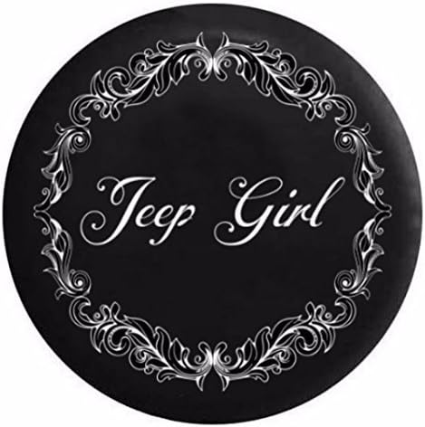 She Jeeps - 34"/35" - Tire Cover "Jeep Girl" Jeep Wrangler Rubicon Sahara Willys Sport Unlimited Liberty Spare Wheel RV