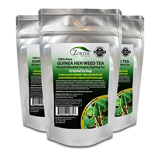 Guinea Hen Weed Tea 3-PACK (90 Bags) a.k.a. Anamu - Premium Quality 100% Pure All-Natural Immune Booster Guinea Hen Weed Tea 3-PACK (90 Bags) a.k.a. Anamu - Premium Quality 100% Pure All-Natural Immune Booster