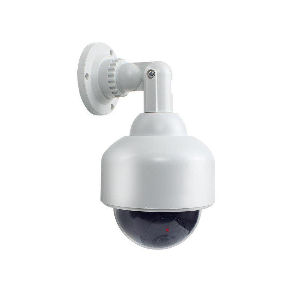 Monitoring Camera Dummy With Flashing LED - 360 Degree Rotatable Dome Alarm System Dummy Cam