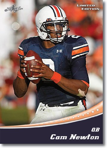 2011 Leaf Limited Football Card # 4-B Cam Newton RC / Dropping Back - Carolina Panthers (RC - Rookie Card) NFL Rookie Trading Card in a Screwdown Case