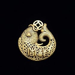 Yisinar Good Lucky Charms,Fish Chinese Keychain