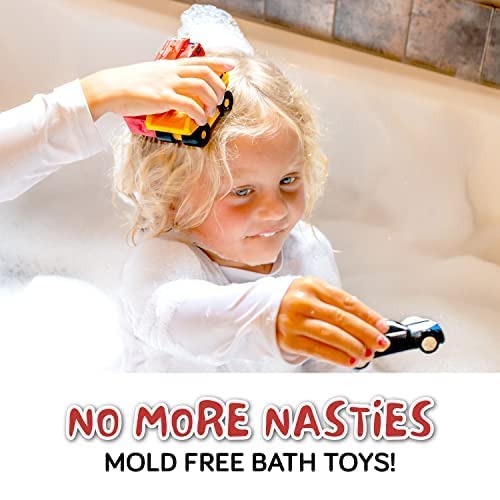 No Hole Bath Toys for Babies and Toddlers, Car Mold Free Bath Toys, Non