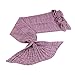 Berinfly Girls Crochet Mermaid Tail Blanket Knitting Handcraft for Kids, All Seasons Sleeping Bag Blanket(55.1