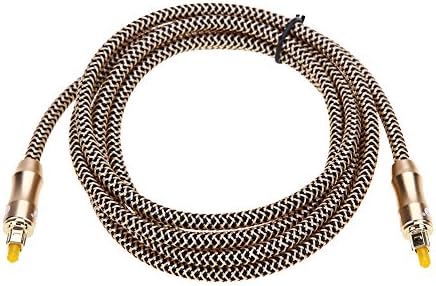 Vanpower OD6.0 Toslink Cable Digital Optical Audio Cable Fiber Optic Cable Gold Snak (3m)
