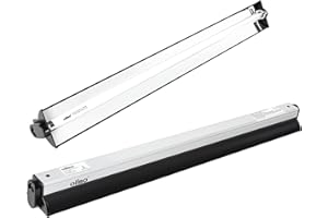 Oiibo Reptile T5 UVB Lighting Combo Kit, Reptile Light Fixture with 24W Fluorescent 5.0 UVB Light Bulb for Reptiles High Output T5 HO UVB Reptile Light