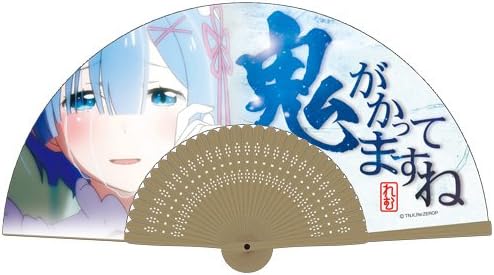 Amazon Re ゼロから始める異世界生活 レム 鬼がかってますね扇子 アニメ 萌えグッズ 通販