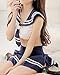 VonFon Hot Sexy Cosplay Halloween Costume Fancy Dress Sailor Uniform (Blue)
