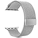 Enow Smart Watch Band, Fully Magnetic Closure Clasp Mesh Loop Milanese Stainless Steel Bracelet Strap for Smart iWatch Sport & Edition 38mm & 42mm