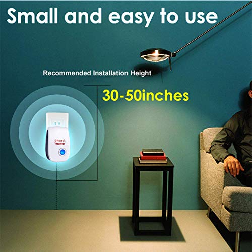 Bocianelli Ultrasonic Pest Repeller Plug in Pest Control 6 Packs, 2020 Best Indoor Repellent for Children and Pets Safe, Electronic Pest Control, Mice, Bugs, Ants, Insects and Cockroaches Repellent