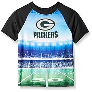 Gerber Childrenswear NFL Green Bay Packers Boys 2018Short Sleeve Stadium Tee, Black, 3T 51t0N2xEpuL