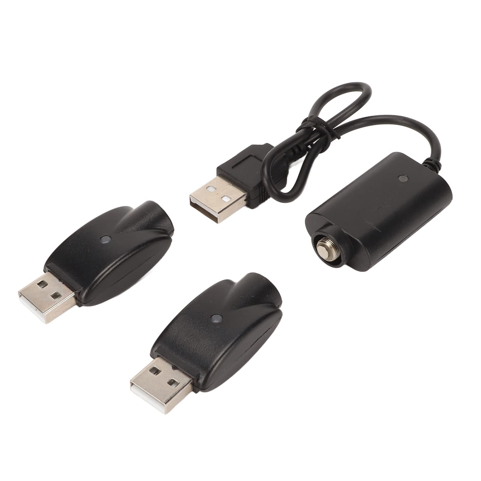 Smart USB Charger Adapter, DC4.2V Thread Cable With Intelligent Overcharge and Built-in LED Indicator for All Devices (2Pcs)