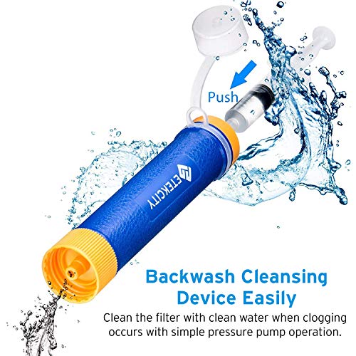 Etekcity Water Filter Straw Camping Water Purification Portable Water