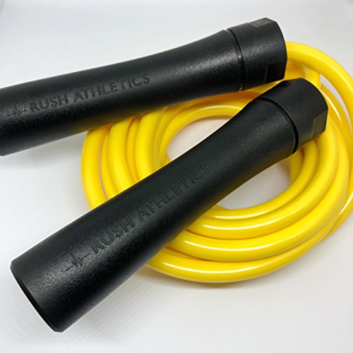 RUSH ATHLETICS Round Jump Rope Fitness Mat - Non-Slip 1.4m Diameter Workout Mat With Carry Case