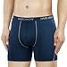 David Archy 3 Pack Men's Ultra Fast Dry Performance Boxer Briefs (M, Navy Blue-Mesh)