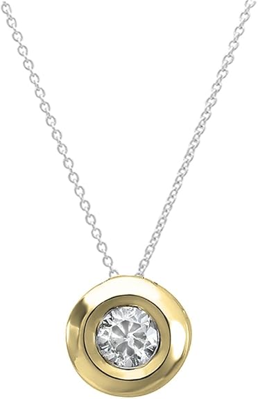 DazzlingRock Collection 18 carats Or Jaune Rond I-J Diamant Blanc