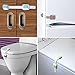 Adjustable Child Safety Strap Locks for Fridge, Furniture, Appliances, and More - Cabinets, Doors, Drawers, Oven, Toilet Seats etc. 3M Adhesive Plus Extra Pads, 6 Latches Set (grey)