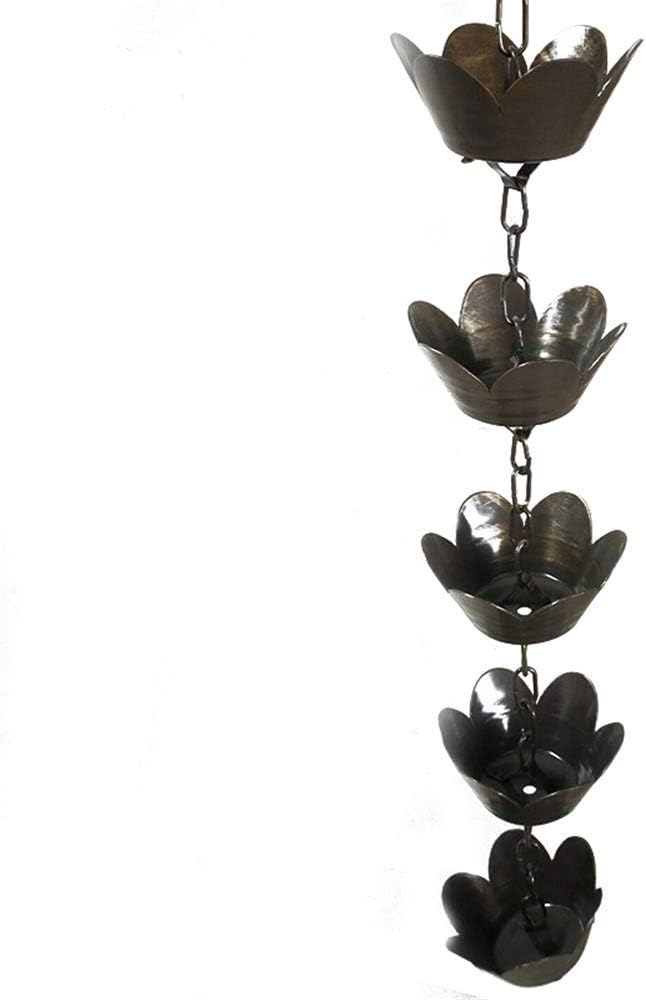 DIYARTS Rain Gutter Chain Metal Chain Flower Hanger Rain Chain Kit