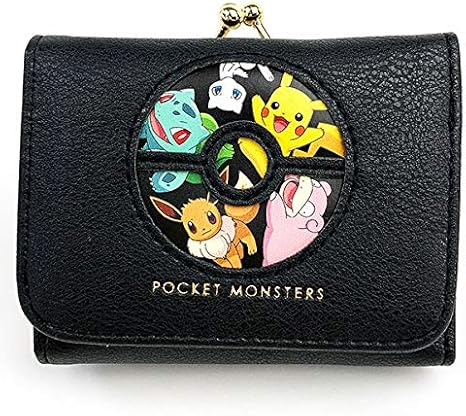 Amazon マリモクラフト コンパクト財布 クラシカル Bk ポケモン Pokemon 80 95 30mm Pkm 436 マリオクラフト Mc 生活雑貨 通販