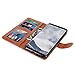 Galaxy S8 Plus Case, LK [Wrist Strap] Luxury PU Leather Wallet Flip Protective Case Cover with Card Slots and Stand for Samsung Galaxy S8 Plus (Brown)