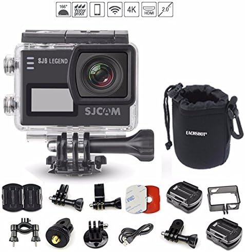 SJCAM SJ6 SJ6000 LEGEND 2″ LCD Touch Screen 2880×2160 4K Action Camera Novatek NT96660 Panasonic MN34120PA CMOS - Black
