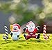 URToys 40Pcs/Set Resin Mini Santa Claus Snowman Christmas Decoration Miniature Figurine Fairy Garden Ornament Mini Resin Crafts Kids DIY Accessories