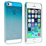 eForCity® Clear Sky Blue Waterdrop Raindrop Hard Case Compatible with Apple® iPhone® 5