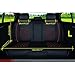 Super PDR Universal Fit car Seat Covers Set PU Classic Leather Seat Covers 5 Seats Full Set Front Rear Car Bucket Anti-Slip Easy to Clean (Black&Red L)