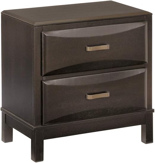 Amazon Com Signature Design By Ashley Kira Nightstand Black Furniture Decor