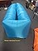 Inflatable Lounger- Premium Air Mattress Sofa Bed- For Indoors & Outdoors-Campling,Hiking,Traveling,Park,Beach-Easy To Inflate- Puncture Resistant & Lightweight Air Couch (BLUE)