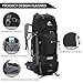 Free Knight 60L Hiking Backpack Mountaineering Camping Trekking Travel Bag Large Capacity Rucksack Internal Frame Water Resistant for Outdoor, Black