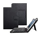 Tsmine Asus ZenPad S 8.0 (Z580C/Z580CA) 8-Inch Tablet Bluetooth Keyboard [Detachable Wireless] w/ Pu Leather Case Cover Stand Protective Skin, Black