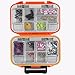 Goture Fishing Lure Box, Waterproof Tackle Plastic Storage, Small Lure Case, Mini Lure Box, Fishing Accessories Boxes Storage Containers Orange MINI 4'' X 3'' X 1.3''